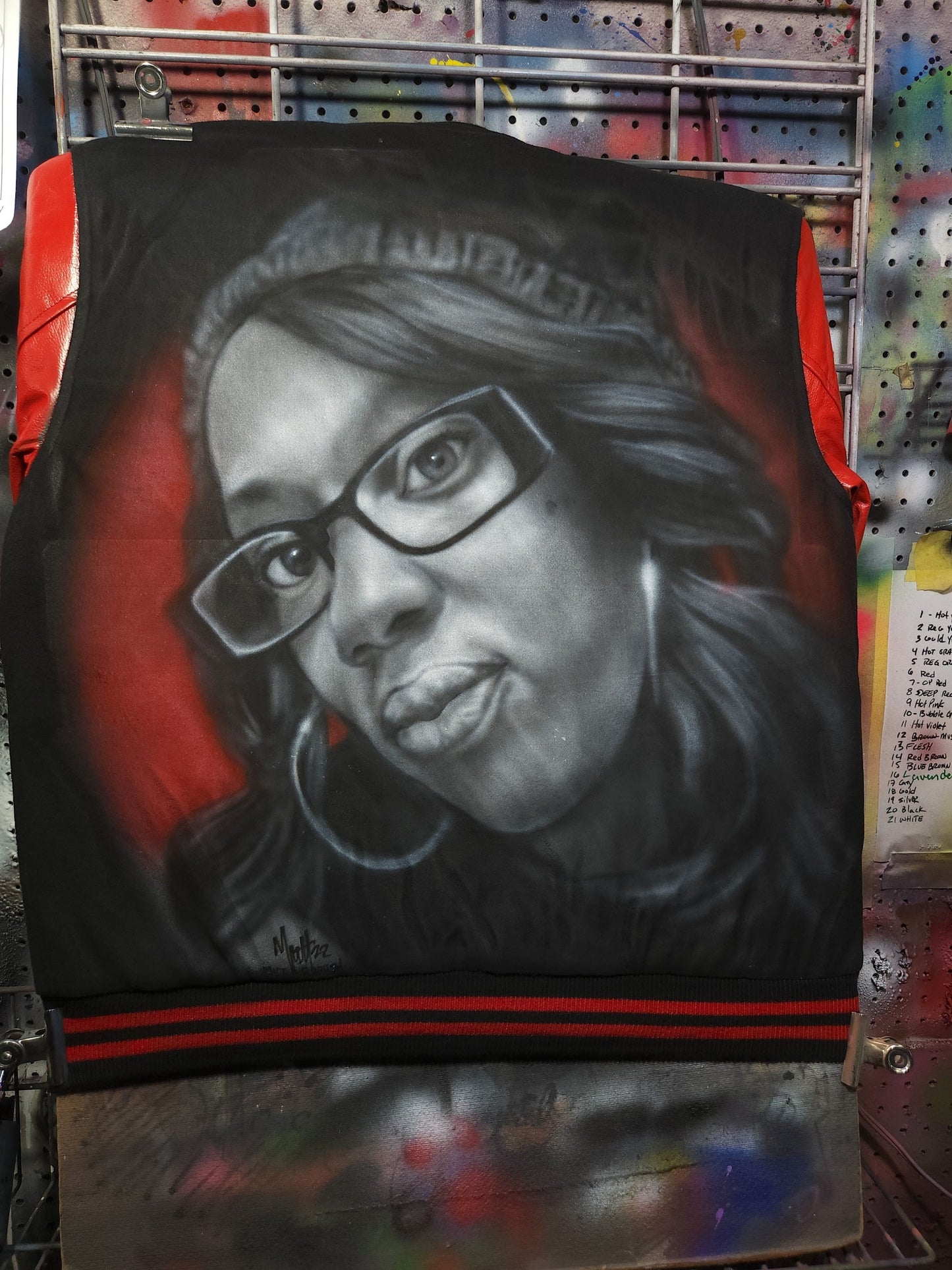 Fully Airbrushed Black and White Portrait